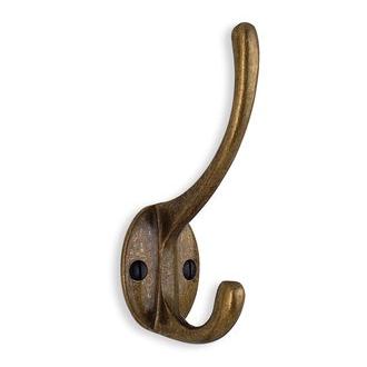Smedbo BA247 4 3/8 in. Coat and Hat Hook in Antique Brass from the Classic Collection